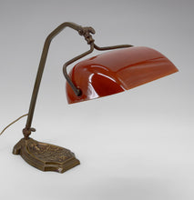 将图片加载到图库查看器，Lampe de banquier Art Nouveau, France, circa 1900

