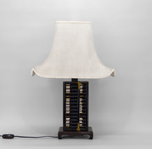 Load image into Gallery viewer, Lampe Boulier avec abat-jour Pagode, Chine, circa 1950
