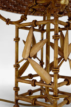 将图片加载到图库查看器，Lampe japonisante imitation bambou, circa 1970
