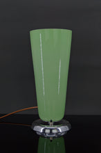 Загрузить изображение в средство просмотра галереи, Lampe Art Deco en chrome et verre céladon, France, circa 1930
