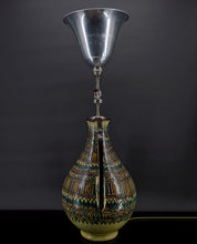 Lade das Bild in den Galerie-Viewer, Important vase en céramique monté en lampe, Par El-Kharraz, Nabeul, Tunisie, début XXe
