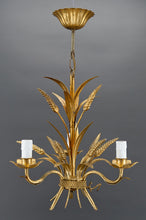 Cargar imagen en el visor de la galería, Suspension dorée aux épis de blé, circa 1960
