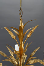 Cargar imagen en el visor de la galería, Suspension dorée aux épis de blé, circa 1960
