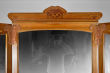 Загрузить изображение в средство просмотра галереи, Coiffeuse / Paravent Art Nouveau à miroirs avec marqueterie, 1901
