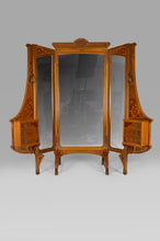 将图片加载到图库查看器，Coiffeuse / Paravent Art Nouveau à miroirs avec marqueterie, 1901
