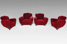 Загрузить изображение в средство просмотра галереи, 4 fauteuils club Art Deco, France, 1930-1940

