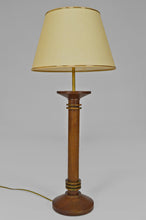 Load image into Gallery viewer, Paire de lampes Art Déco en bois et bronze patiné
