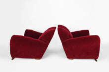 将图片加载到图库查看器，4 fauteuils club Art Deco, France, 1930-1940
