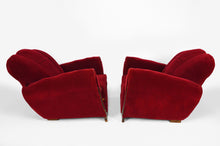 Charger l&#39;image dans la galerie, 4 fauteuils club Art Deco, France, 1930-1940

