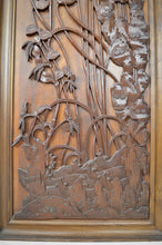 将图片加载到图库查看器，Paravent Art Nouveau Japonisant en bois sculpté, vers 1890
