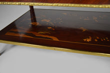 Cargar imagen en el visor de la galería, Table basse néo-classique en acajou marqueté, France, XXe
