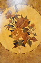 Lade das Bild in den Galerie-Viewer, Table basse octogonale avec marqueterie florale
